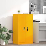 vidaXL Armoire de rangement Jaune moutarde 60 x 40 x 105 cm Acier