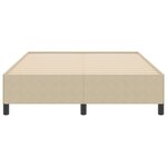 Cadre de lit vidaXL Vert clair Gris 140x190 cm Tissu en velours côtelé