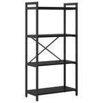 vidaXL Bibliothèque Chêne noir 60 x 30 x 118 cm Bois d'ingénierie