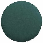 vidaXL Coussins de siège 2 Pièces Vert foncé Ø40 x 13 cm tissu