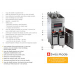 Friteuse électrique sur coffre - 25 -28 litres - valentine - evoc600 -  - acier inoxydable