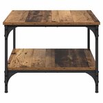 vidaXL Table basse Bois Ancien 55 x 55 x 40 cm Bois d'ingénierie