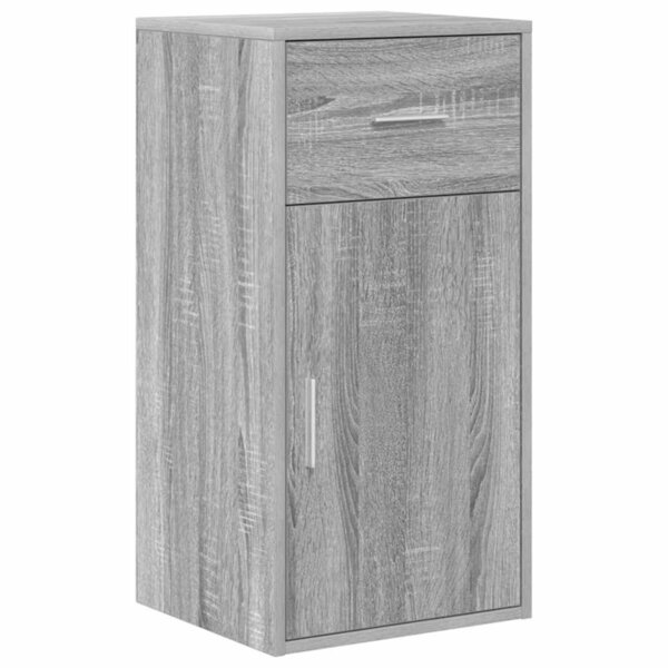 vidaXL Buffet Sonoma gris 38 x 34 5 x 75 cm Bois d'ingénierie