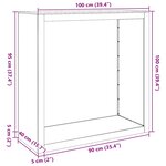 VidaXL Étagère à bois 100x40x100 cm acier résistant aux intempéries