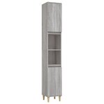 vidaXL Ensemble de meubles de salle de bain 3 Pièces Sonoma gris