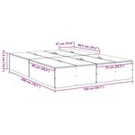 vidaXL Cadre de lit Bois ancien 200 x 150 x 31 5 cm Bois d'ingénierie