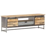 vidaXL Meuble TV 120 x 30 x 40 cm Bois massif de manguier