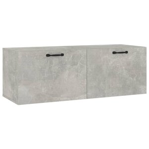 vidaXL Armoire murale Gris béton 100x36 5x35 cm Bois d'ingénierie