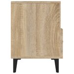 vidaXL Meuble TV Chêne sonoma 80x36x50 cm Bois d'ingénierie