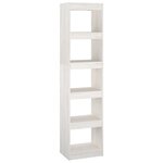vidaXL Bibliothèque/Séparateur de pièce Blanc 40x30x167 5cm Pin massif