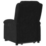 vidaXL Fauteuil inclinable de massage électrique noir velours