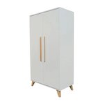 Armoire LAZZIO 2portes bois-blanc
