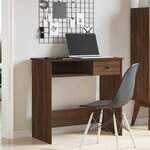vidaXL Bureau chêne marron 80x40x75 cm bois d'ingénierie