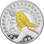 Pièce de monnaie en Argent 10 Pounds g 311 (10 oz) Millésime 2025 Legends of Music FREDDIE MERCURY