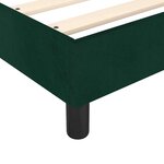 vidaXL Sommier à lattes de lit et matelas Vert foncé 200x200cm Velours