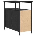 vidaXL Cabinet de chevet Chêne noir 30 x 60 x 60 cm Bois d'ingénierie