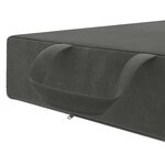 vidaXL Canapé-lit pliable 90 x 63 x 45 cm Gris foncé