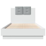 vidaXL Cadre de lit sans matelas blanc 75x190 cm