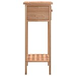 vidaXL Table d'appoint avec tiroir 25x25x60 cm Bois massif de noyer