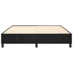 vidaXL Cadre de lit sans matelas noir 200x200 cm velours