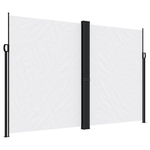 vidaXL Auvent latéral rétractable blanc 220x1000 cm