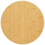 vidaXL Dessus de table Ø40x1 5 cm bambou