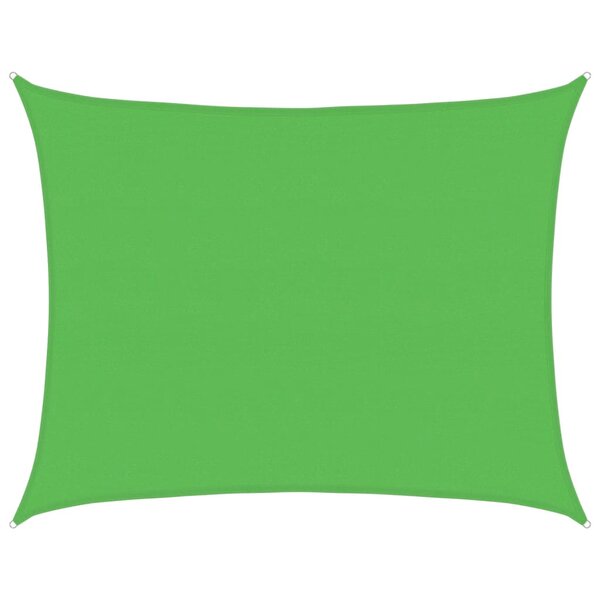 vidaXL Voile d'ombrage 160 g/m² Vert clair 6x7 m PEHD