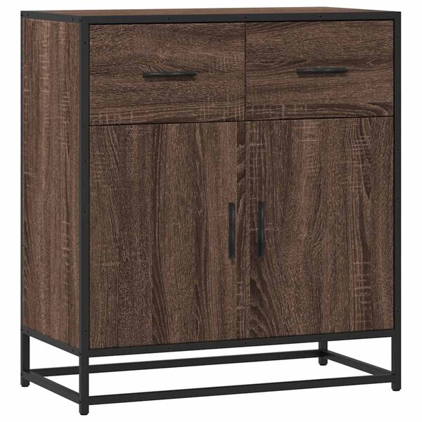 vidaXL Buffet chêne marron 68x35x76 cm bois d'ingénierie
