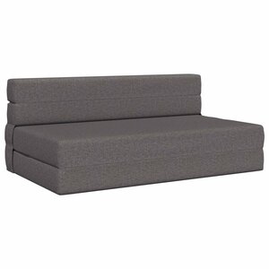 vidaXL Canapé-lit pliable Gris clair 152 x 86 5 x 60 cm Tissu
