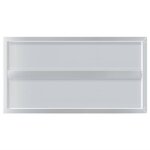 vidaXL Étagères murales 2 Pièces 75x40x3 cm argenté acier inoxydable