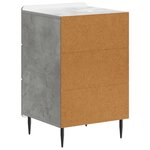 vidaXL Cabinet de chevet Gris béton 43 x 41 x 68 cm Bois d'ingénierie
