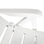 vidaXL Mobilier de bistro 3 Pièces Plastique Blanc