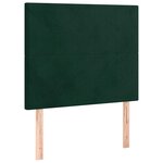 vidaXL Sommier à lattes de lit avec matelas Vert foncé 90x190 cm