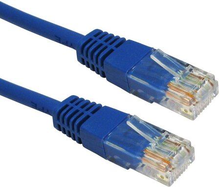 Câble/Cordon réseau RJ45 Catégorie 5E FTP (F/UTP) Droit 2m (Bleu)