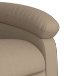 vidaXL Fauteuil de massage inclinable Cappuccino Similicuir