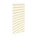 vidaXL Store plissé crème 55x100 cm largeur du tissu 54 4 cm polyester