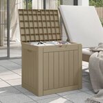 vidaXL Boîte de stockage de jardin gris 55 5x43x53 cm polypropylène