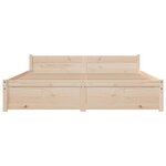 vidaXL Cadre de lit sans matelas bois massif 140x190 cm