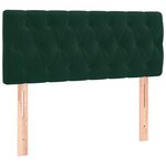 vidaXL Sommier à lattes de lit avec matelas Vert foncé 90x190 cm