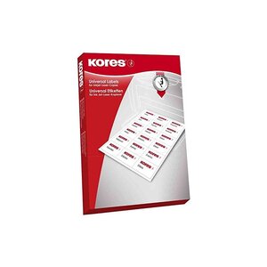 Kores etiquette universelle, 70 x 37 mm, blanc