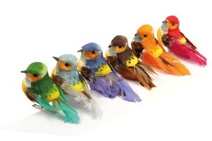 Oiseaux décoratifs (sur pince)