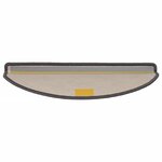 vidaXL Tapis d'escalier 15 pièces 65 x 21 x 4 cm Beige et gris Demi-rond Grand