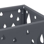 vidaXL Porte-parapluie Anthracite 15 5 x 15 5 x 49 cm Métal