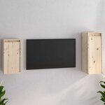 vidaXL Meubles TV 2 Pièces Bois massif de pin