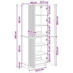 vidaXL Ensemble de Meubles 2 Pièces Chêne artisanal 66 x 34 5 x 90 cm