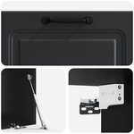 vidaXL Meuble TV mural Noir 78 5 x 41 x 30 cm Bois d'ingénierie