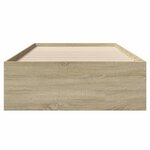 vidaXL Cadre de lit sans matelas chêne sonoma 90x190 cm