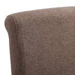 vidaXL Chaises à manger lot de 2 marron tissu