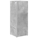 vidaXL Porte-parapluie Gris béton 25 x 24 5 x 64 cm Bois d'ingénierie