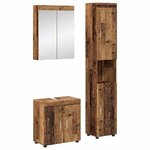 vidaXL Ensemble de mobilier de salle de bain TULUM Bois ancien